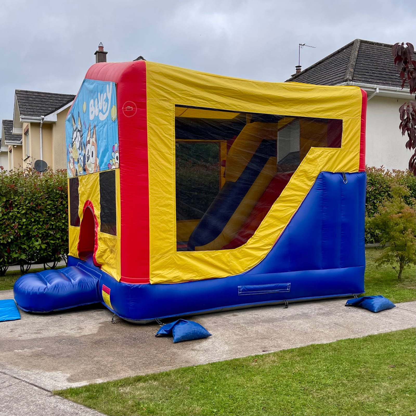 Bluey Bouncy Castle with 6ft Slide 14ftx14ft