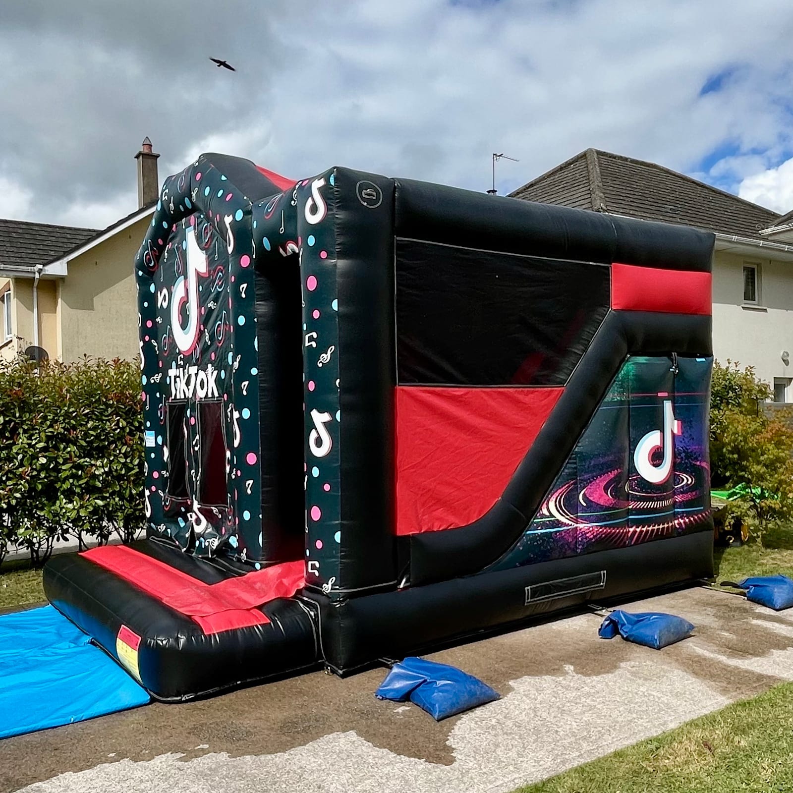Tik Tok Bouncy castle with Large slide 17ftx15ft