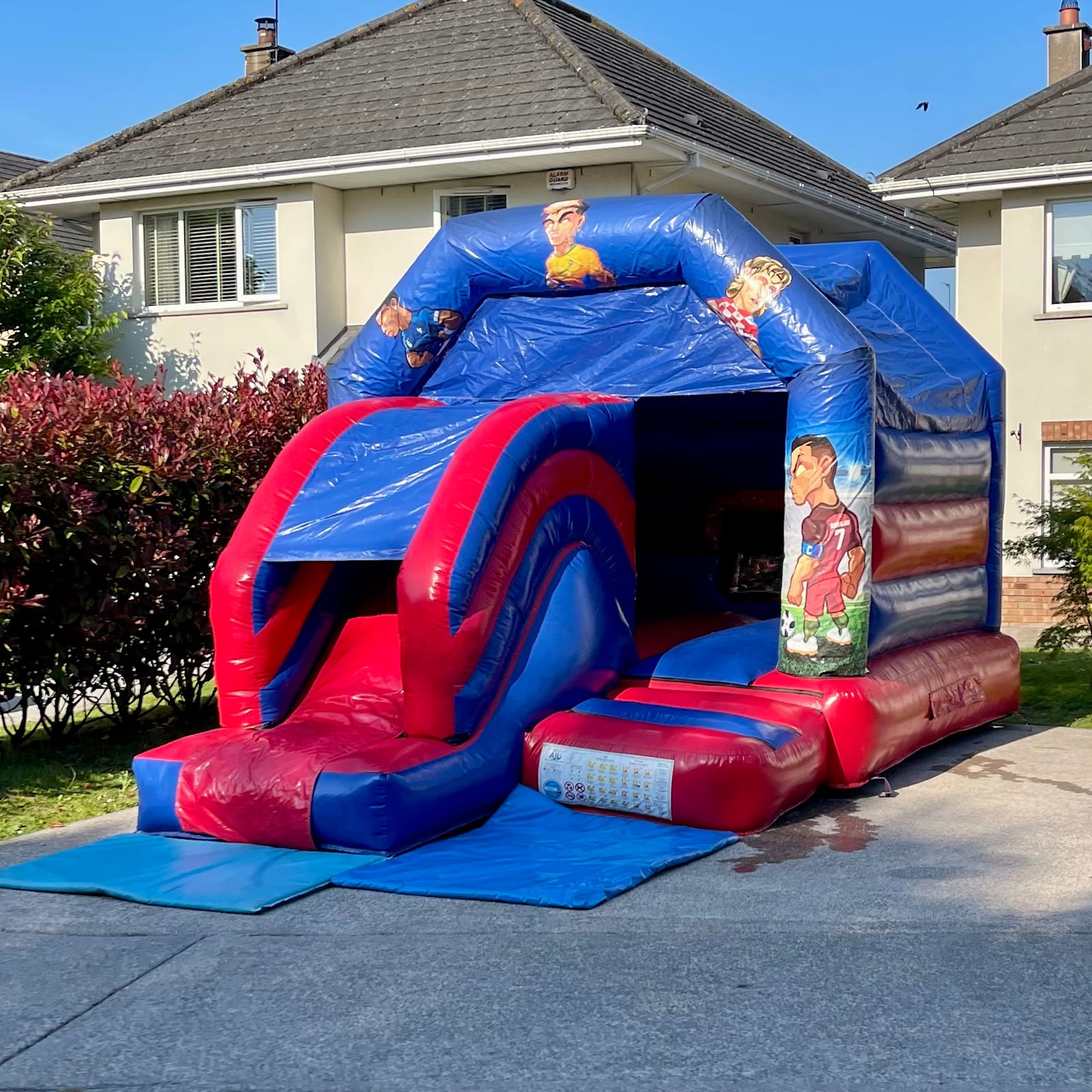 Bouncy Castle With Slide, Soccer Stars hire