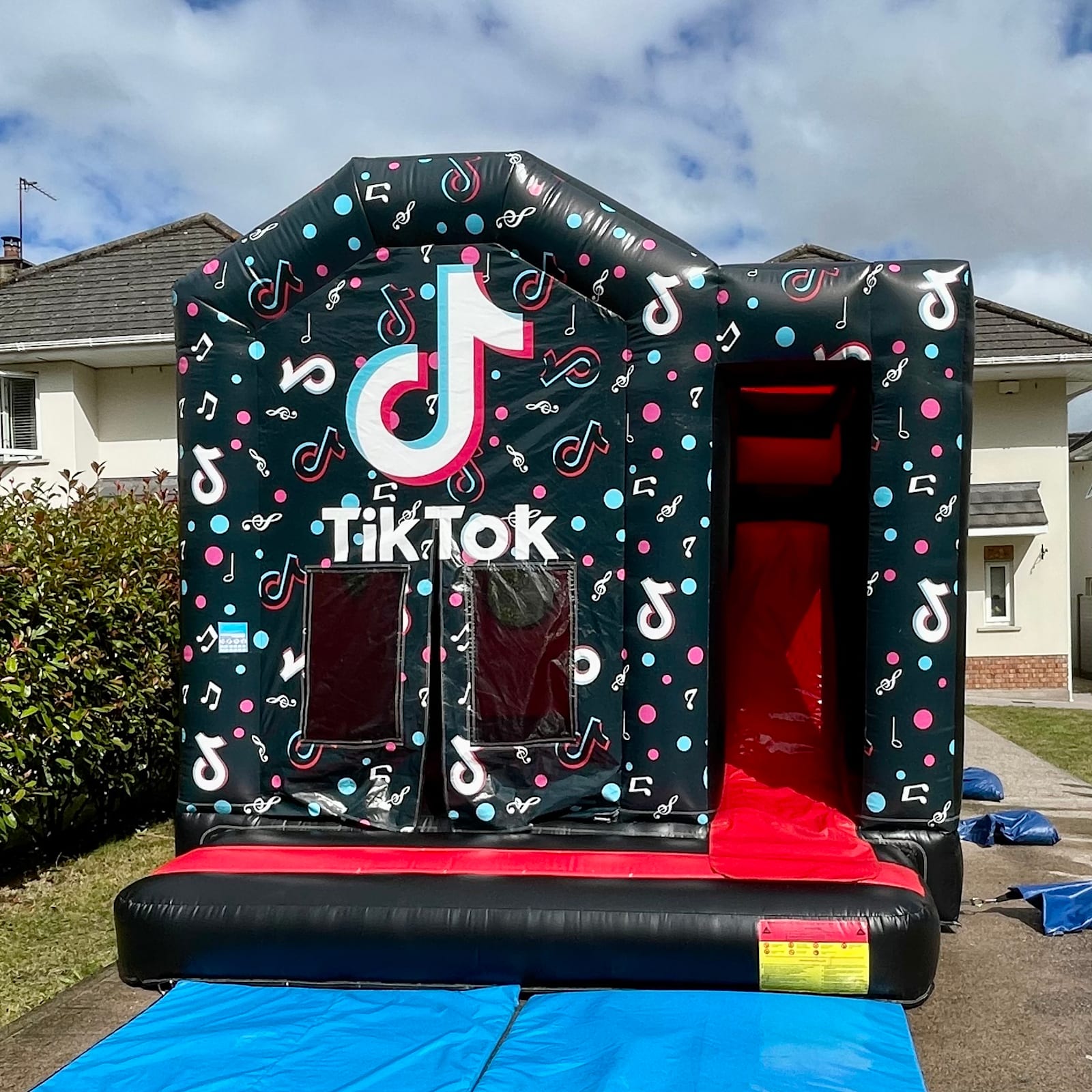 Tik Tok Bouncy castle with Large slide 17ftx15ft