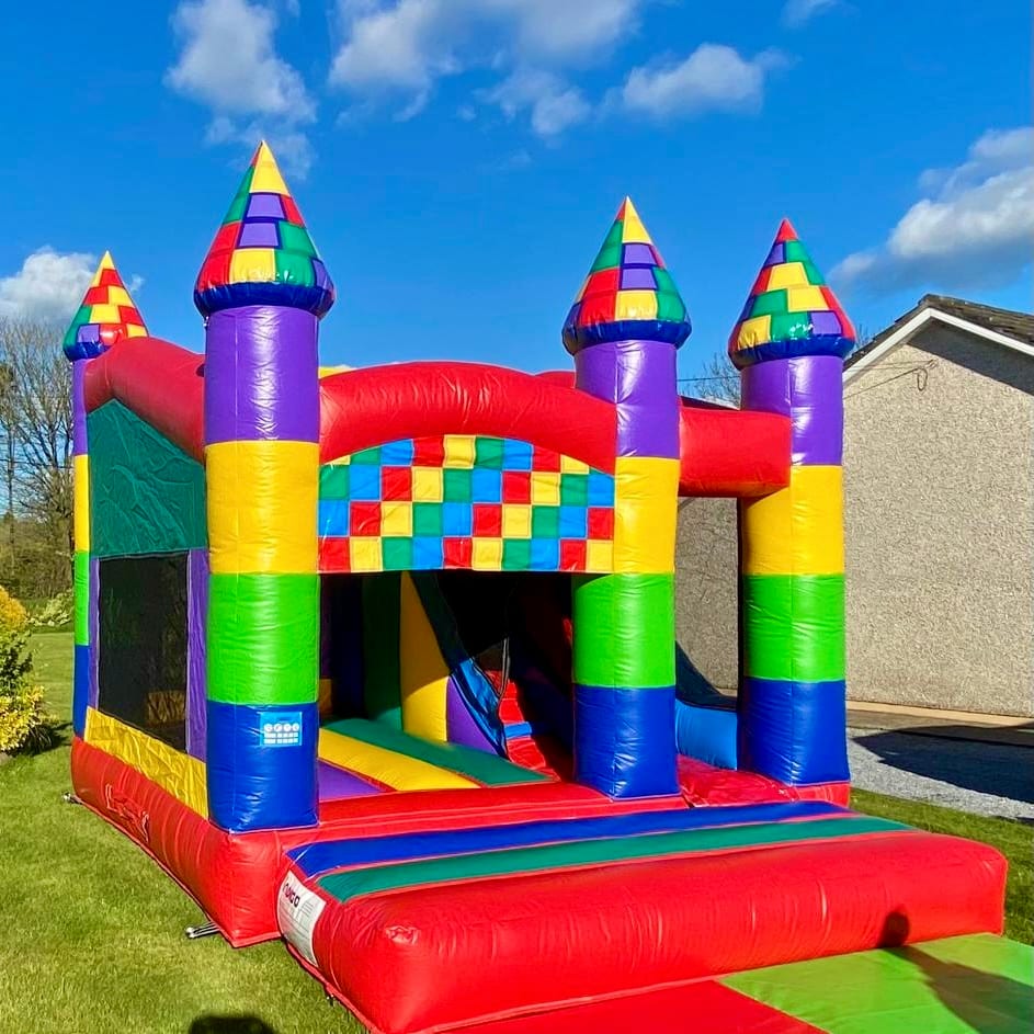 Multicoloured Large Slide 17x14ft hire
